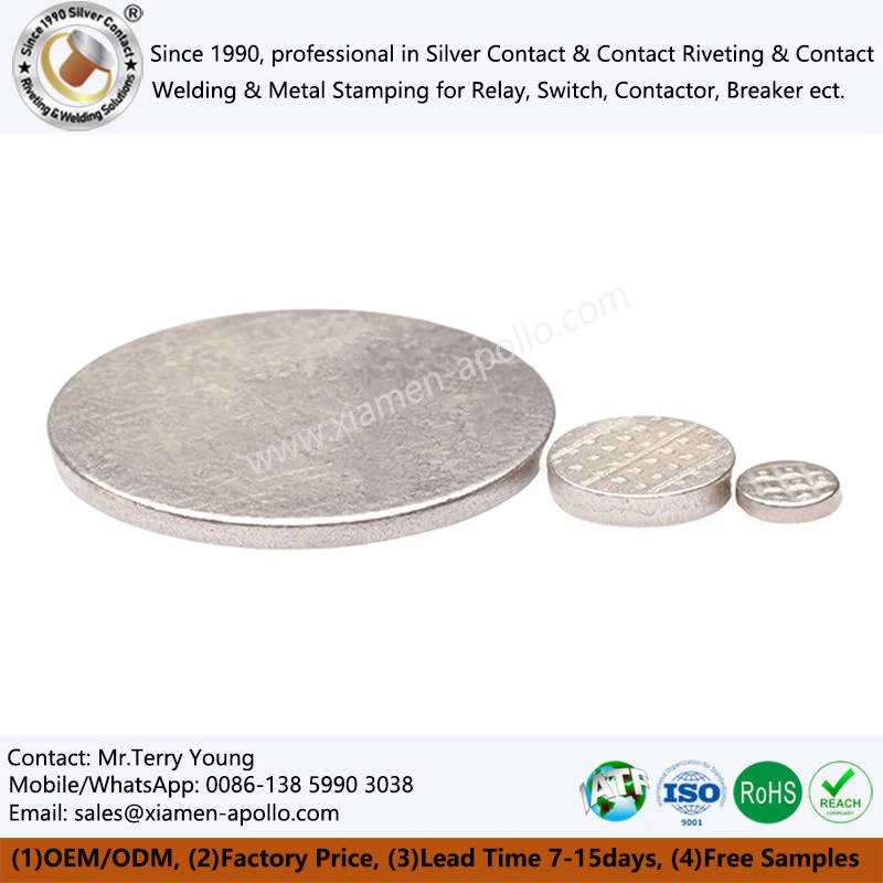 Electric Resistance Spot Welding Silver Contacts